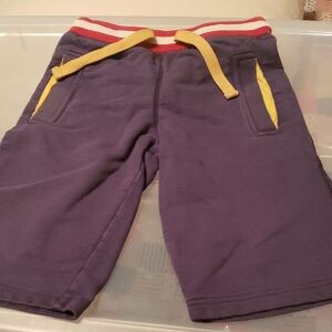 Kids navy 7 Shorts with Yellow red cream waist like new mini boden